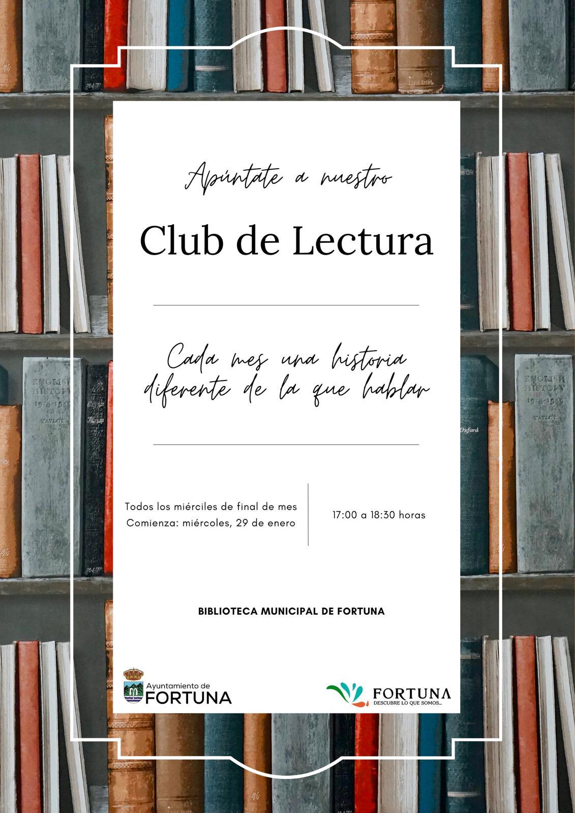 EL CLUB DE LECTURA EN LA BIBLIOTECA MUNICIPAL DE FORTUNA.