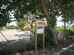 Interpretation board. Signposting. Camnino de Levate